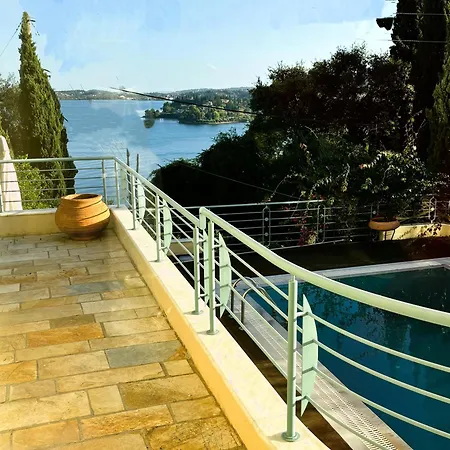 فيلة Liberty - Classic Luxury Sea View With Private Pool, Panoramic Views To & Corfu Old Town