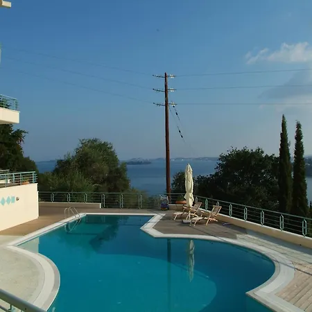 וילה Liberty - Classic Luxury Sea View With Private Pool, Panoramic Views To & Corfu Old Town